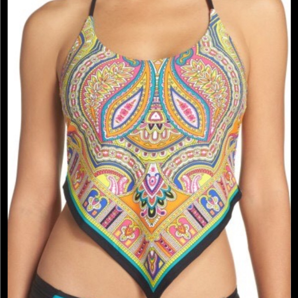 Trina Turk 'Nepal' Scarf Tankini Top
